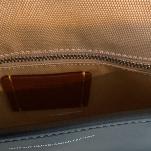 Coach Black Leather Shoulder Bag with Silver Accents - Picture 6 of 6